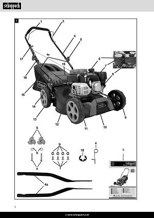 Lame De Rechange 42cm Pour Tondeuse Scheppach MP132-42 - Neuf Origine Allemagne