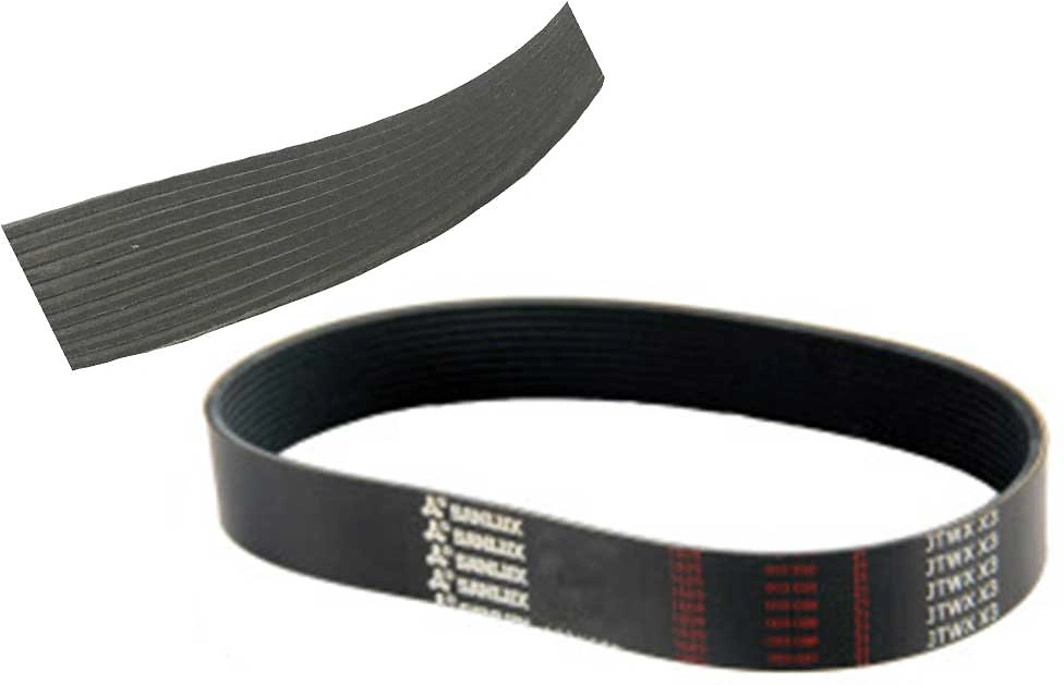 Courroie Plate 20 X 380 10 Nervures Pour Machine à Affiner - Pièce De Rechange Compatible