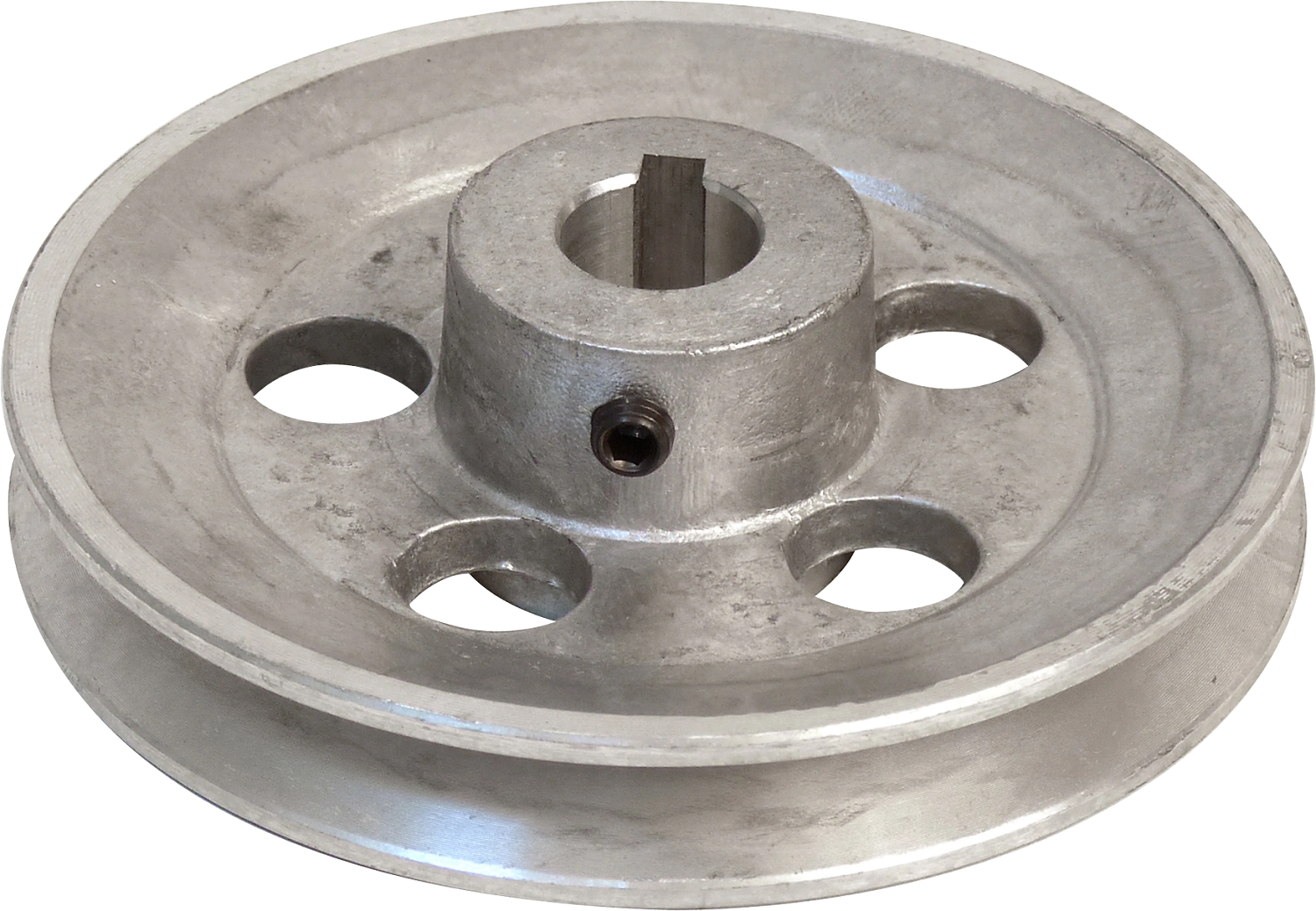 Poulie Trapézoïdale HB SPB 1x17mm 140mm - Poulie Moteur Électrique Double Roue Galvanisée