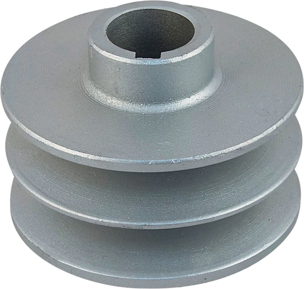 Poulie Double Gorge 80 Mm En Aluminium – Alésage 8 Mm, Pour Moteur, Perceuse, Mini Broche, Courroie PU 6 Mm (1/4")