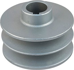 Poulie Double Rainure Alliage Aluminium 50/60mm - Pour Arbre Moteur - Alésage 8-20mm