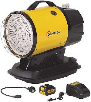 Chauffage Radiant à Gaz Mobile Sovelor Solor 4200 - Pour Intérieur - Fonctionne Sur Bouteille Gaz Propane/Butane - Chauffage Appoint - 2