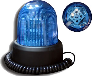 Gyrophare Voiture 12V 55W Tube Enfichable - Capot Résistant Chocs Orange - Feu De Sécurité Homologué E