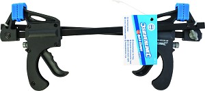 Silverline Presse Rapide 600 Mm – Serre-Joint Une Main, Transformable En Écarteur, Mors Nylon