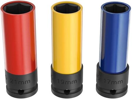 Douille Pour écrou De Roue 19mm - Clé à Choc 1/2" - Protection Anti-rayure