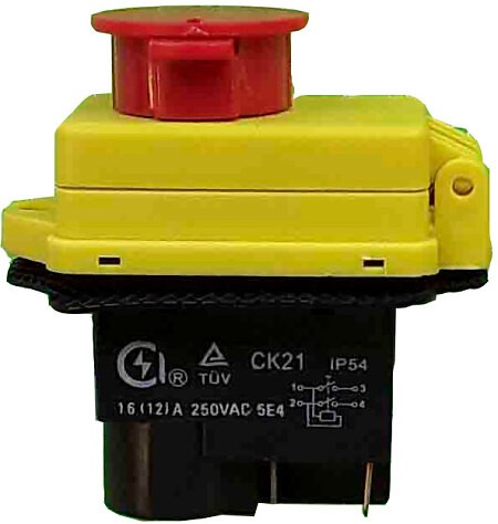 Pesfehhy Interrupteur Électromagnétique CK21 Pour Bétonnière 240V – Compatible Minimix 140/150 (2004-2007)