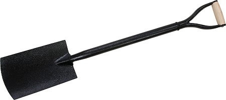 Bêche De Jardin Silverline GT35 - Manche Bois 700mm, Acier Robustepour Travaux Terrassement