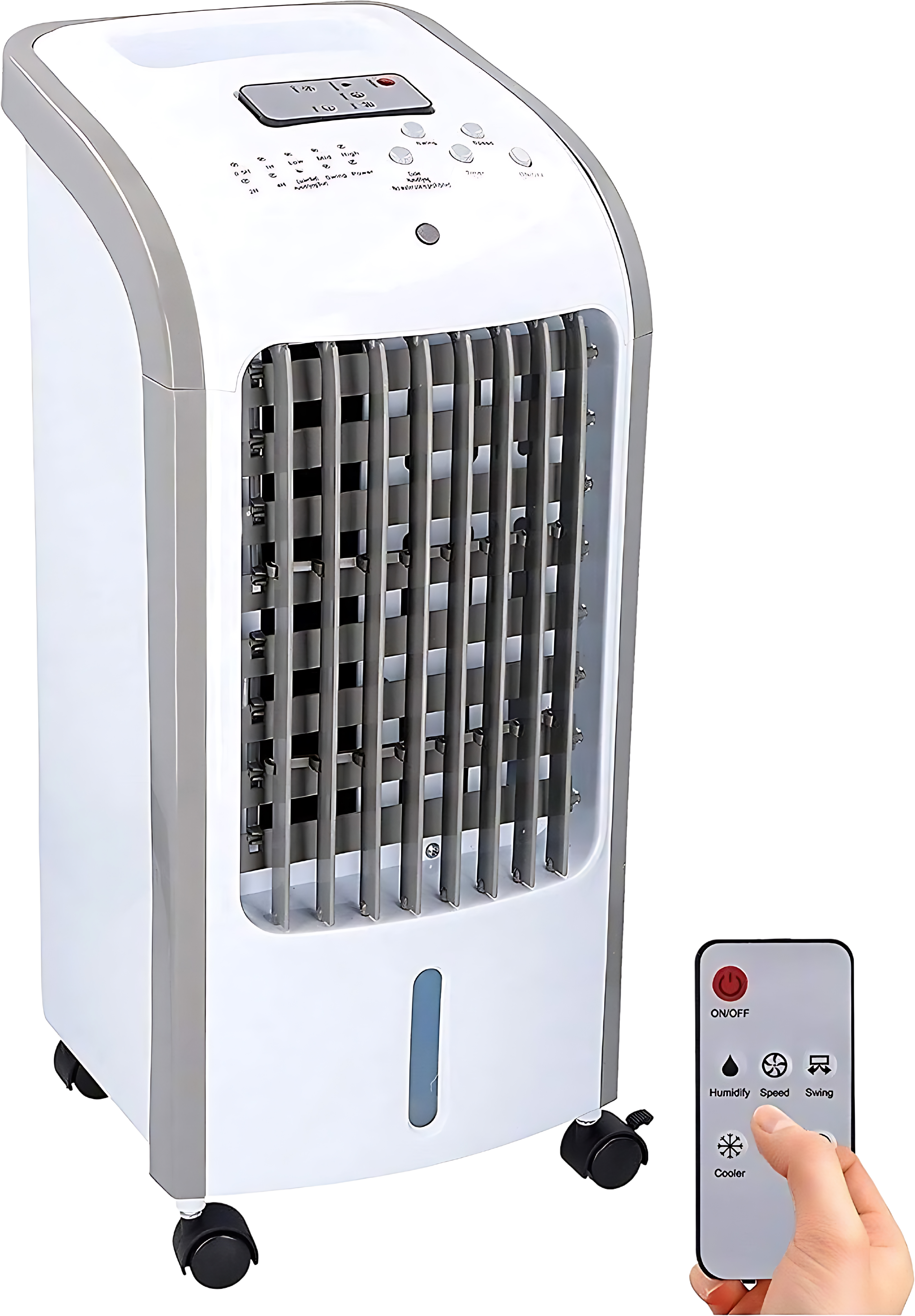 Ventilateur Refroidisseur D'air Silencieux - Large Ouverture - Couleur Blanc/vert - Neuf