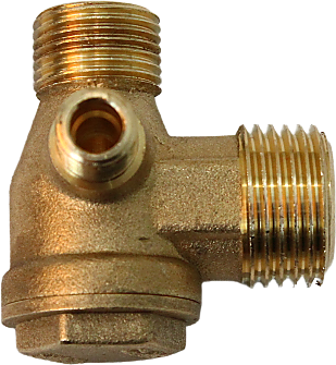 Clapet Anti-retour En Laiton à 90° Pour Compresseur D'air - Filetage Mâle, Remplacement Facile, Compatible Avec Réservoirs Et Pompes - 10