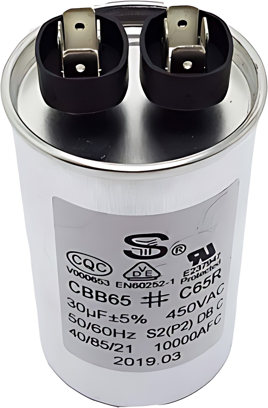 Iberiabafer Condensatore Premium CBB65 30uF 450V AC ±5% 40/70/21 50/60Hz Avvio e funzionamento per Condizionatore d'Aria - Lavatrice - Pompa dell'Acqua e Trituratore di carta Iberiabafer Condensatore Premium CBB65 30uF 450V AC ±5% 40/70/21 50/60Hz Avvio e funzionamento per Condizionatore d'Aria - Lavatrice - Pompa dell'Acqua e Trituratore di carta