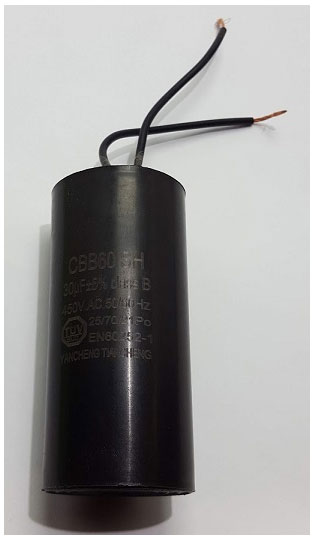 Condensateur Moteur 30uF CBB60 - 450V 50/60Hz - Pour Moteurs De Grue, Pompes - Blanc