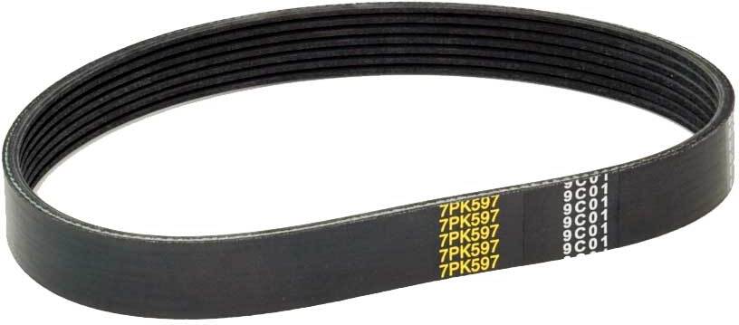 Courroie Plate Noire 2250x50mm - Sangle Transport Polyester - Néoprène Anti-Statique