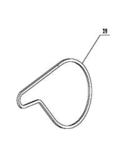 Courroie Trapézoïdale Large - 41x13 Mm, Longueur Intérieure 1000 Mm, Néoprène, Pour Transmissions Industrielles