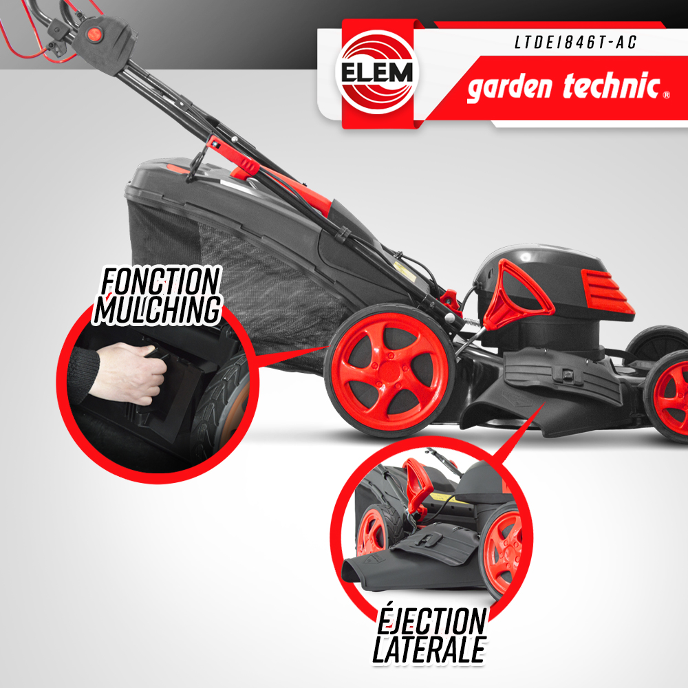 Tondeuse électrique Elem Technic LTDE1846T-AC