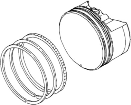 Segments De Piston PerfektGarten – Compatible Briggs & Stratton 15-19 PS (31), Réf. 594437 / 697164 / 699026 / Etc.