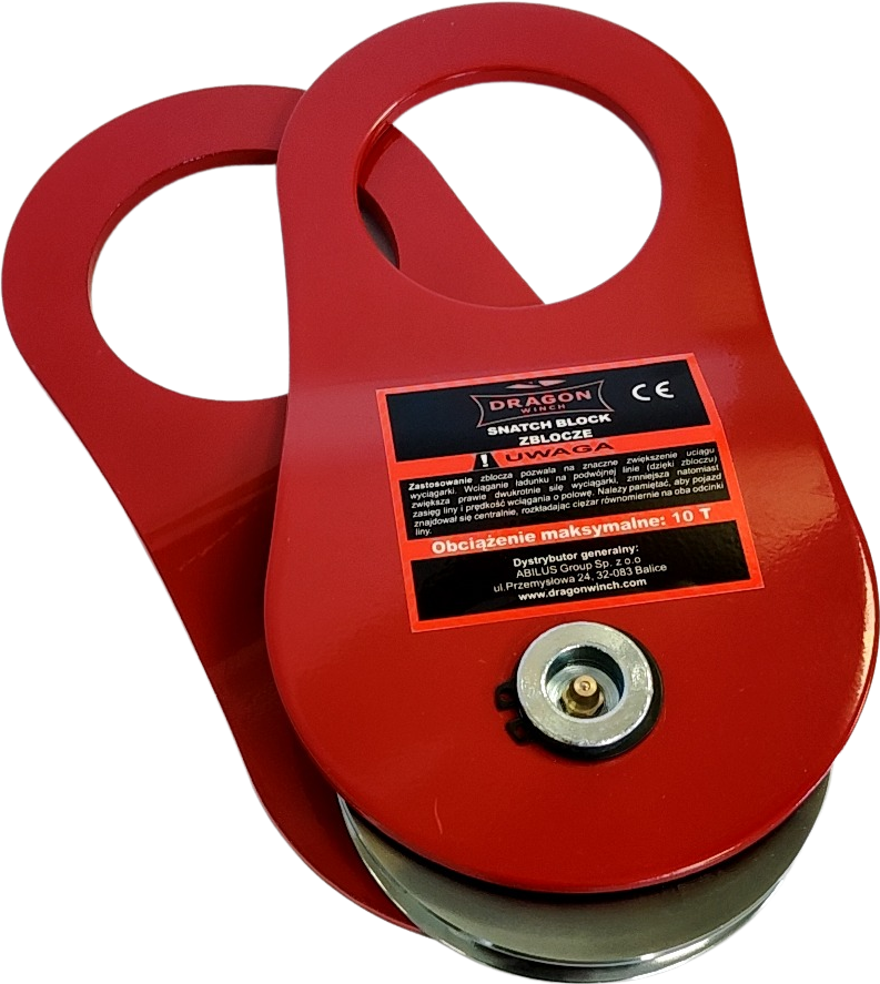 Poulie de mouflage ouvrante 10 tonnes pour treuil Dragon Winch