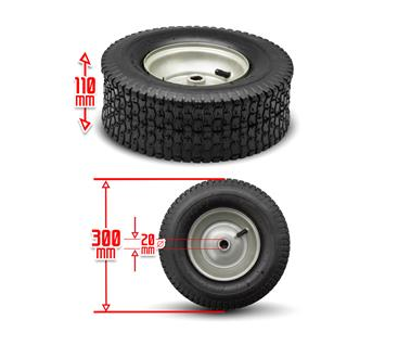 Roue De Poussette 125 Mm Avec Frein - Plastique Robuste, Diamètre 125 Mm, Tube 30x16 Mm, Pivotante Et Silencieuse