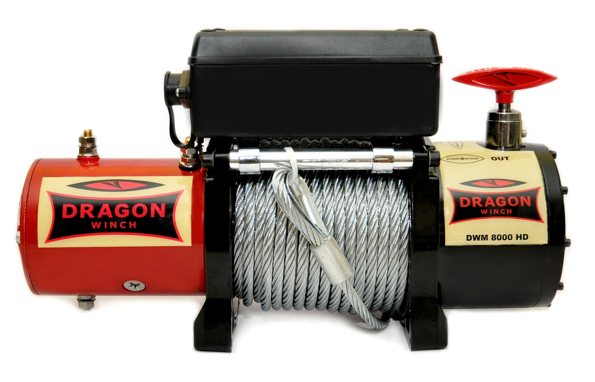 Treuil électrique Dragon Winch 22000 Lbs / 9979 Kg 24V - Câble Acier 31m, Télécommande, Pour Camion 4x4 - 8