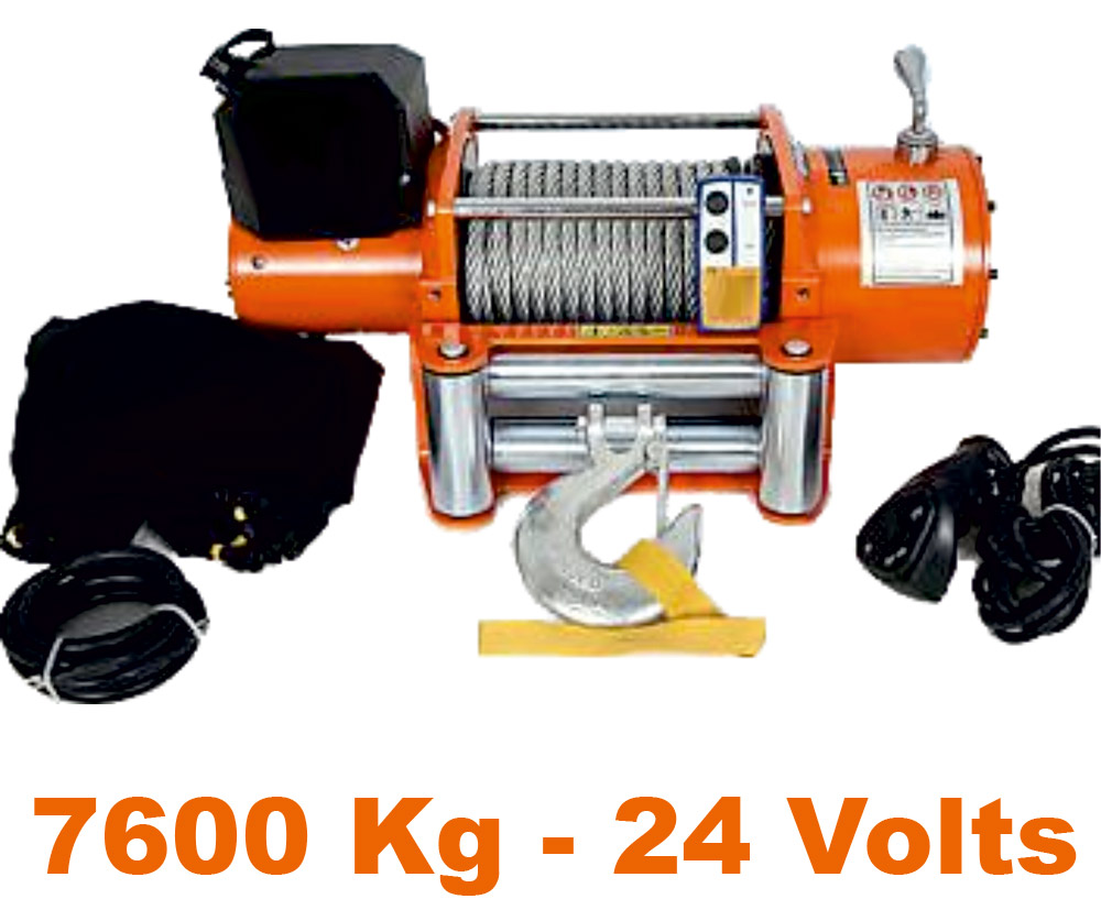 Treuil électrique Dragon Winch 22000 Lbs / 9979 Kg 24V - Câble Acier 31m, Télécommande, Pour Camion 4x4 - 7